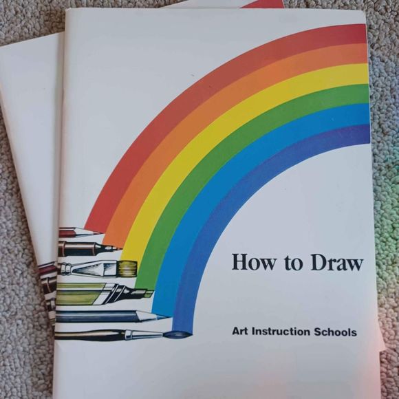 Art Instruction Schools Art New Vintage Set Of 7 How To Draw Art